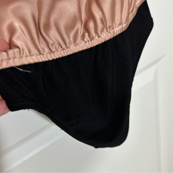 Show Me Your Mumu Bodysuit Diane Tank Top Rose Gold Holiday NYE Quiet Luxury M - Picture 6 of 11